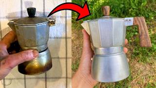 Reviving a Moka Pot Customizing and Renovating After 15 Years of Use  papacrew [upl. by Hartzke]