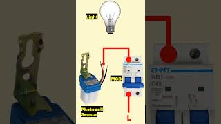 Photocell wiring diagram shortvideo [upl. by Kcirdderf]