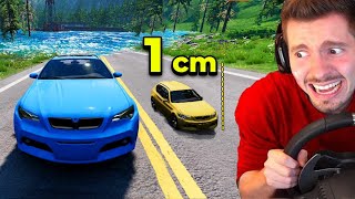 Fugindo da água com o MENOR CARRO do BeamNG Drive [upl. by Emixam36]