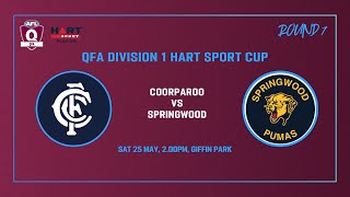 Coorparoo vs Springwood Mens Div 1 AFL [upl. by Nessnaj]