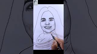 How to draw Kalpana Chawla step by step Shorts [upl. by Souza517]