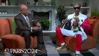 Snoop Dogg bringing gold medal energy to Team USA at the 2024 Paris Olympics  NBC Sports [upl. by Jo193]