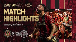 MATCH HIGHLIGHTS Atlanta United vs Inter Miami CF  November 2 2024  MLS CUP PLAYOFFS [upl. by Aynahs402]