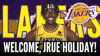 Jrue Holiday to Lakers ELITE defender BOLSTERS backcourt  lakers news [upl. by Ydnat]