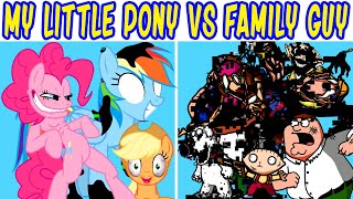 FNF Pibby My Little Pony Vs New Pibby Family Guy  Darkness is Magic V1 Loyalty Lunacy Pibby x FNF [upl. by Ansev12]