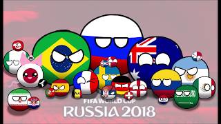 World Cup Russia 2018 in countryballs 1 the Group Stages [upl. by Hobey]