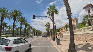 Salou  Cambrils 4K  VIRTUAL Driving Downtown  Spain June 2023 [upl. by Lauzon]