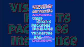 Travel agency services  Universe air travels [upl. by Anica378]