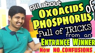 Oxoacids of Phosphorus  P block  FULL OF TRICKS  Class 12 [upl. by Dowzall987]