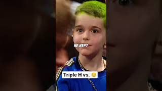 Triple H tried to fight a young fan👶 [upl. by Nandor]