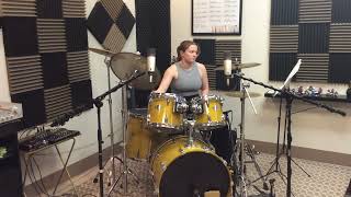 Student Reading Favorite Liar Drum cover Sophie Hammer rocking some Wrecks [upl. by Guinna]