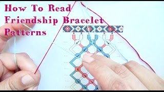 How To Read Friendship Bracelet Patterns ♥ Tutorial [upl. by Nahtam729]