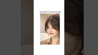 easy way to cut korean bangs 🩷aesthetic viral trending ytshorts [upl. by Strickman]