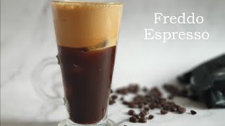 How to Make Freddo Espresso  Iced Espresso  AampA HOMEMADE [upl. by Nurse429]