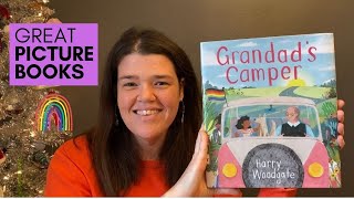 Grandads Camper  LGBTQIA Picture Books  Grandpa and Grandkid  Librarian Recommendations [upl. by Naasar]