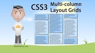 CSS3 Multi Column Layout Grid Tutorial [upl. by Anilehs228]