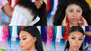 HOW TO CUSTOMIZE AND PLUCK LACE FRONTAL WIG [upl. by Marjie]