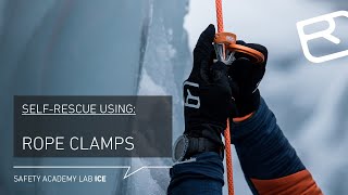 Selfrescue from a crevasse with rope clamps Micro Traxion – Tutorial 1818  LAB ICE [upl. by Nylodnew]