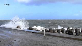 Helgoland Nordost nach Sturm quotNiklasquot 142015  2DVersion [upl. by Ellehctim56]