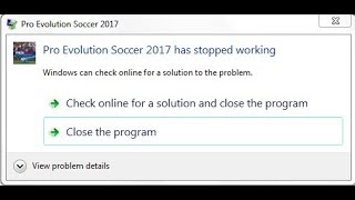 pro evolution soccer 2017 stopped working مشكلة في بيس 2017 [upl. by Akeirahs699]