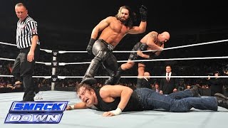 Roman Reigns amp Dean Ambrose vs Big Show amp Seth Rollins SmackDown January 9 2015 [upl. by Rebliw]