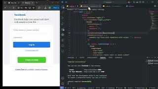 Login page form validation with YUP Build the best Facebook clone [upl. by Madonna803]