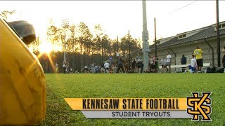 Kennesaw State Football Student Tryouts [upl. by Matti430]