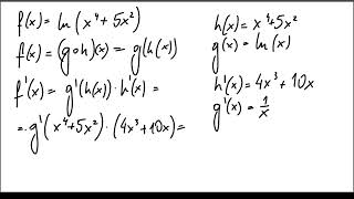 Pochodna funkcji złożonej  przykłady [upl. by Levison731]