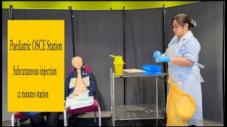 PAEDIATRIC OSCE STATION Subcutaneous injection [upl. by Anerol795]