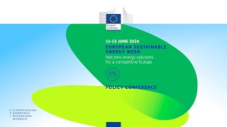 EUSEW2024  From waste to renewable energy biomethane and renewable energy communities [upl. by Tracey]