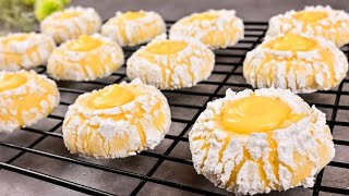 The most delicious Lemon Crinkles The BEST Lemon Cookies ever [upl. by Oiraved]