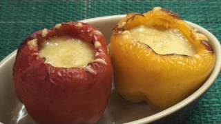 Vegetarian Stuffed Peppers Recipe [upl. by Eikkin]