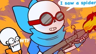 SANS JUST WENT FULL OVERKILL Undertale Comic Dub Compilation [upl. by Elsilrac]