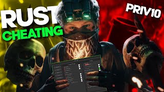 Legit Cheating Until a RUST Zerg Raids Me  ft priv10 [upl. by Ab629]