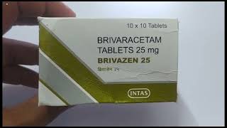 BRIVAZEN 25 Tablet  BRIVARACETAM Tablets  BRIVAZEN 25mg Tablet Uses Side effects benefits Dosage [upl. by Arrat401]