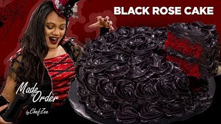 Black Rose Cake  Red Velvet Cake Recipe  Made To Order  Chef Zee Cooks [upl. by Smallman443]