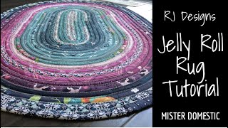 How to Sew RJ Designs Jelly Roll Rug with Mx Domestic [upl. by Adolphus]