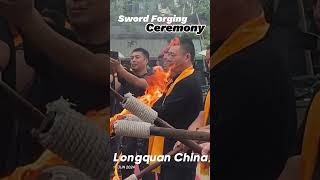 Sword Forging Ceremony In Longquan China  See The Real Life of Swordsmith Village swordier [upl. by Sulrac733]