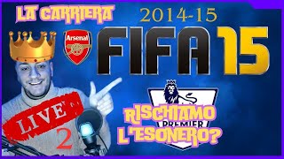 FIFA15 RISCHIAMO di essere ESONERATI Carriera ARSENAL [upl. by Yur394]