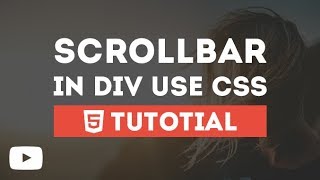 ScrollBar In Div Just By Using CSS [upl. by Aro]