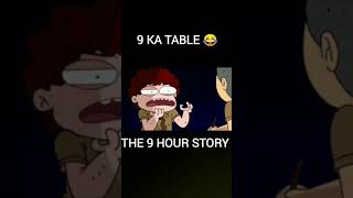 9 ka table 😂😂😂 hard toons Animation video 😂😂😂😂😂 [upl. by Suiravaj]