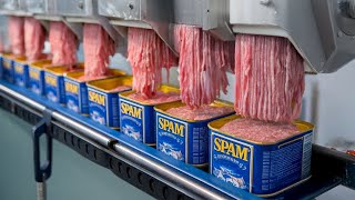 How Spam Is Made  Over 8 BILLION boxes of Spam have been sold [upl. by Carnahan]