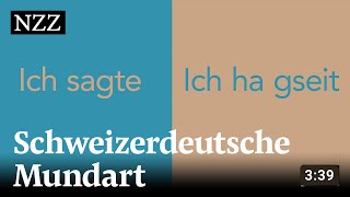 Schweizerdeutsch Warum es vielen Deutschen Mühe bereitet [upl. by Alex]