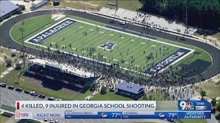 4 killed 9 injured in Georgia high school shooting [upl. by Anaihsat262]