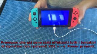 9 Riparazione Nintendo switch schermata Blu Blue Screen [upl. by Nonaihr]