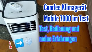 Comfee Klimagerät Mobile 7000 von Lidl Test meine Erfahrungen und Bedienung Klimaanlage Schlafzimmer [upl. by Ardnassak]