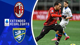 AC Milan vs Frosinone  Extended Highlights  Serie A  CBS Sports Golazo [upl. by Diaz]