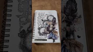 1분 ASMR chess queen art asmr daily journal collage scrapbooking 다꾸 コラージュ shorts video [upl. by Malissia]