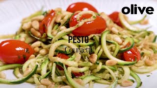 Pesto Courgetti Recipe  Olive [upl. by Akinam]