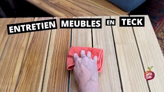 ENTRETIEN DE MEUBLES EN TECK 🪵 VLOG JARDIN La petite bette [upl. by Horwath792]